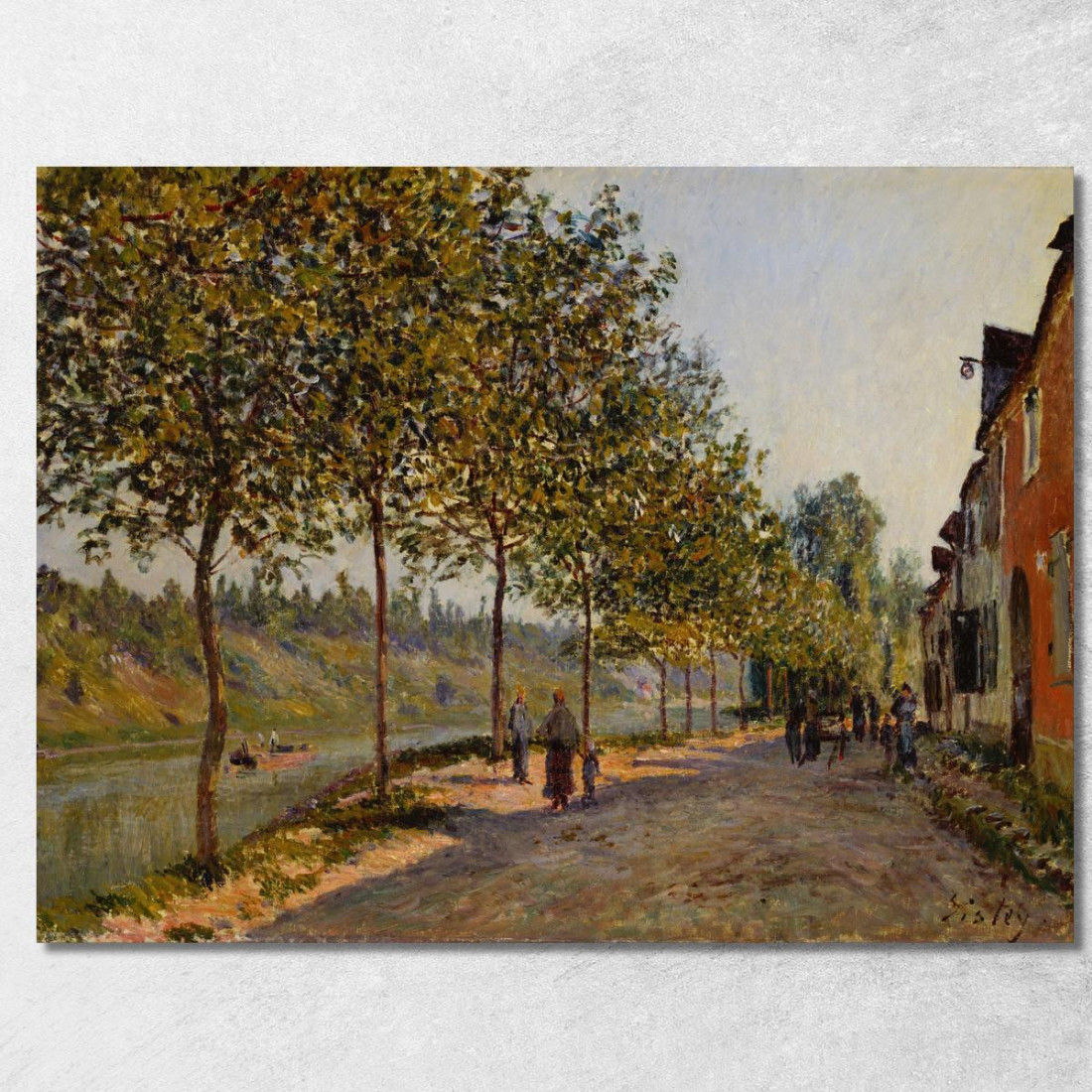 Mattina Di Giugno A Saint-Mammès Alfred Sisley asi22 quadro stampato su tela