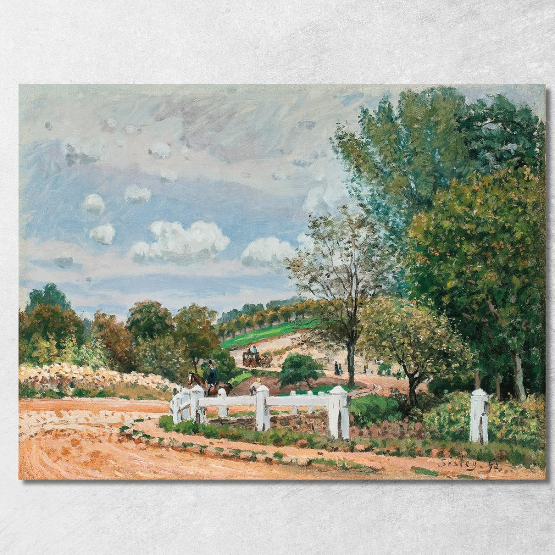 La Strada Di Verrières Alfred Sisley asi28 quadro stampato su tela