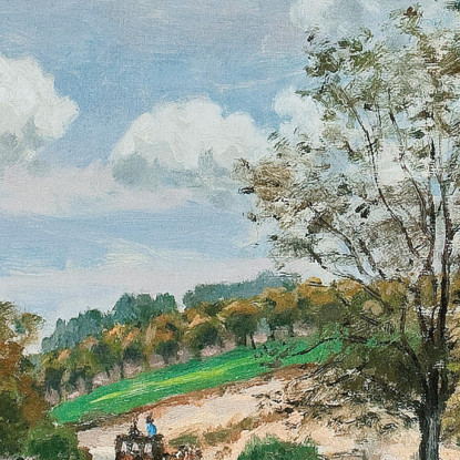 La Strada Di Verrières Alfred Sisley asi28 quadro stampato su tela