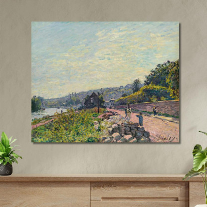 La Senna A Bas-Meudon Alfred Sisley asi29 quadro stampato su tela