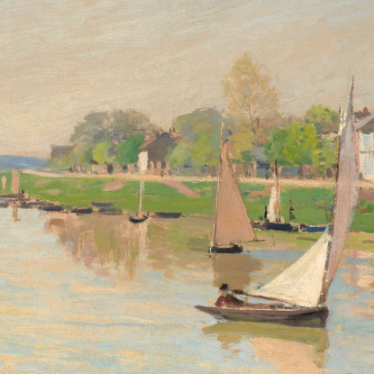 La Senna Ad Argenteuil Alfred Sisley asi31 quadro stampato su tela