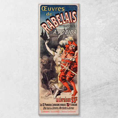 Opere Di Rabelais Jules Chéret jch115 quadro stampato su tela