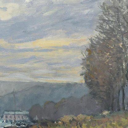 La Senna A Bougival 2 Alfred Sisley asi33 quadro stampato su tela