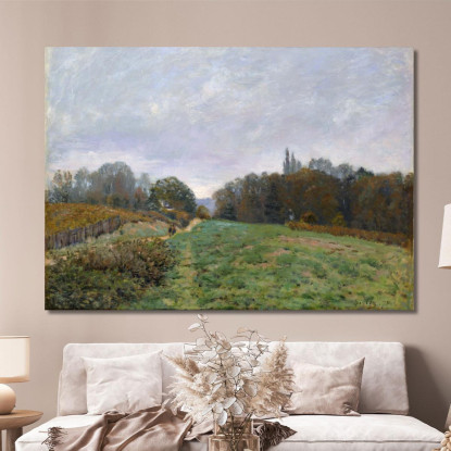 Paesaggio A Louveciennes Alfred Sisley asi37 quadro stampato su tela