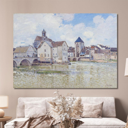 Il Ponte Di Moret Alfred Sisley asi44 quadro stampato su tela