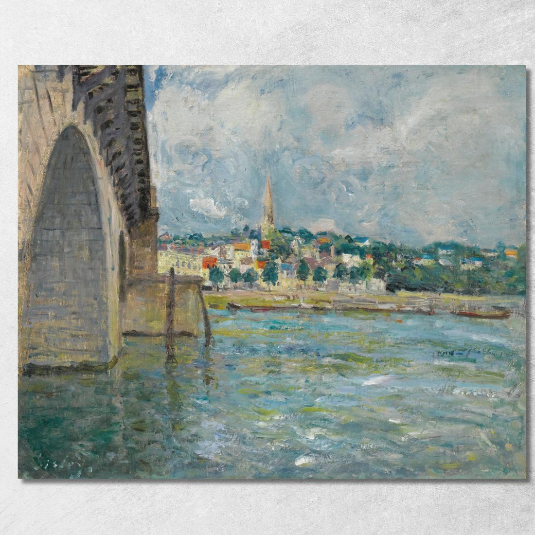 Il Ponte Di Saint-Cloud Alfred Sisley asi45 quadro stampato su tela