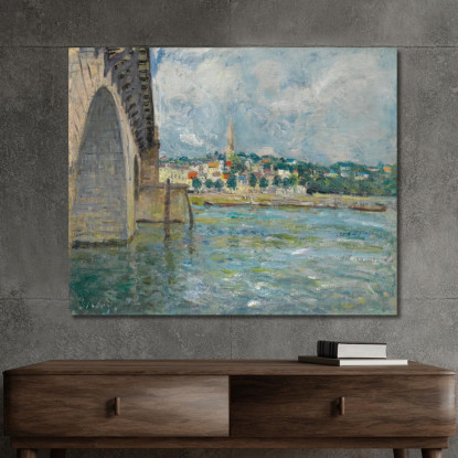 Il Ponte Di Saint-Cloud Alfred Sisley asi45 quadro stampato su tela