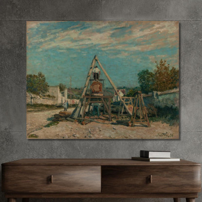 I Segatori Di Lungo Alfred Sisley asi51 quadro stampato su tela