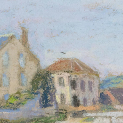 Case Sul Bordo Della Chiusa Di La Gazonne Alfred Sisley asi55 quadro stampato su tela