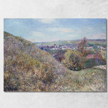 Sulle Colline Di Moret In Una Mattina Di Primavera Alfred Sisley asi61 quadro stampato su tela