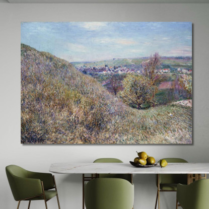 Sulle Colline Di Moret In Una Mattina Di Primavera Alfred Sisley asi61 quadro stampato su tela