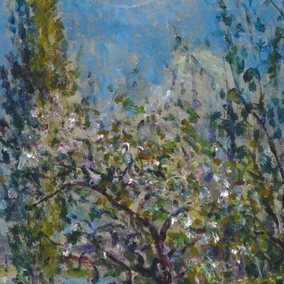 Frutteto In Primavera Alfred Sisley asi63 quadro stampato su tela