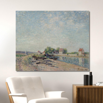 Canale Del Loing A Saint-Mammès Alfred Sisley asi72 quadro stampato su tela