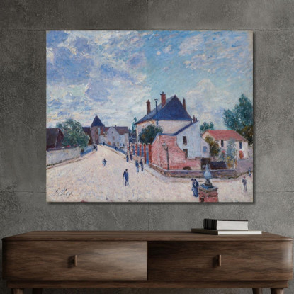 Strada A Moret Alfred Sisley asi76 quadro stampato su tela