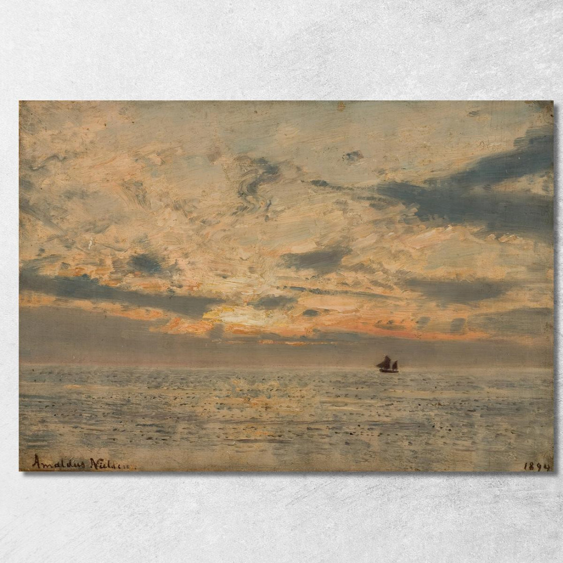 Atmosfera Serale Amaldus Nielsen ani19 quadro stampato su tela Atmosfera Serale Amaldus Nielsen ani19 quadro stampato su tela