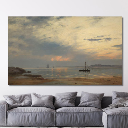 Sera A Hvaler Amaldus Nielsen ani40 quadro stampato su tela