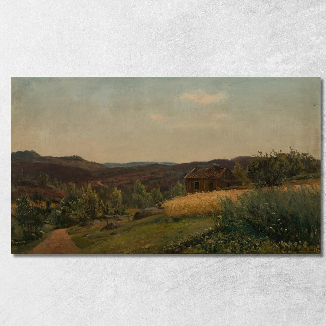 Da Gjervoldstad Mandal Amaldus Nielsen ani66 quadro stampato su tela Da Gjervoldstad Mandal Amaldus Nielsen ani66 quadro stampato su tela