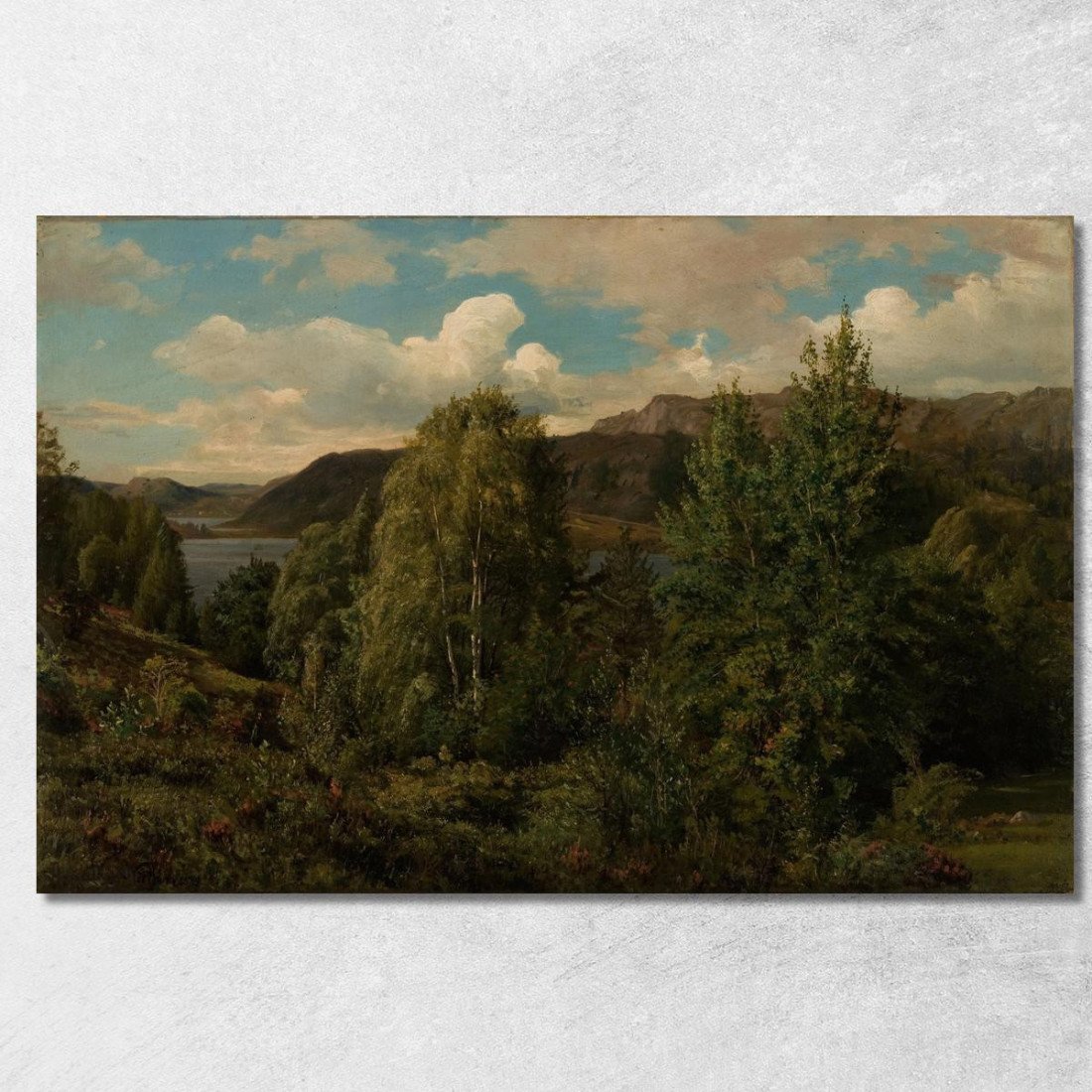 Dal Fiordo Di Skogsfjord Mandal Amaldus Nielsen ani93 quadro stampato su tela Dal Fiordo Di Skogsfjord Mandal Amaldus Nielsen ani93 quadro stampato su tela