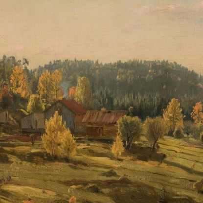 Autunno A Porsgrunn Amaldus Nielsen ani137 quadro stampato su tela