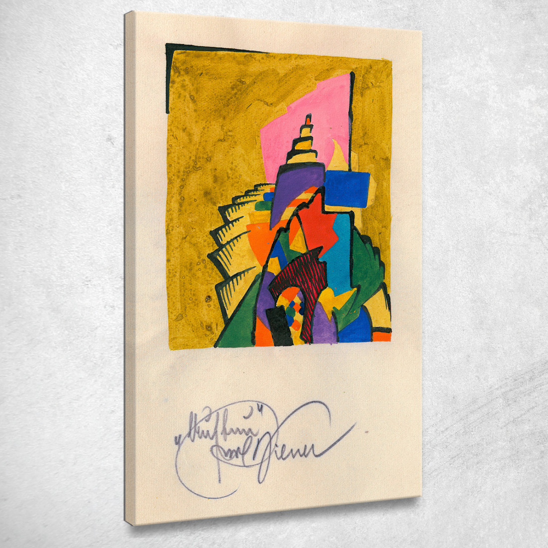 Costruzione Karl Wiener kwn28 quadro stampato su tela Costruzione Karl Wiener kwn28 quadro stampato su tela