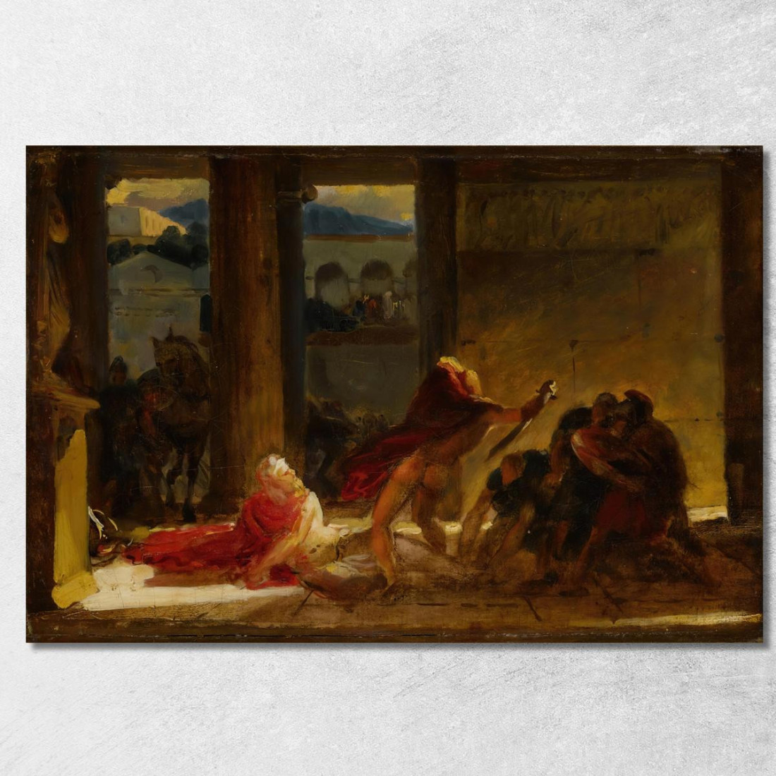 La Morte Di Pirro Anne Louis Girodet-Trioson alg11 quadro stampato su tela La Morte Di Pirro Anne Louis Girodet-Trioson alg11 quadro stampato su tela