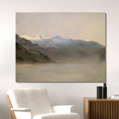 La Valle Di Gastein Nella Nebbia Anton Romako arm15 quadro stampato su tela