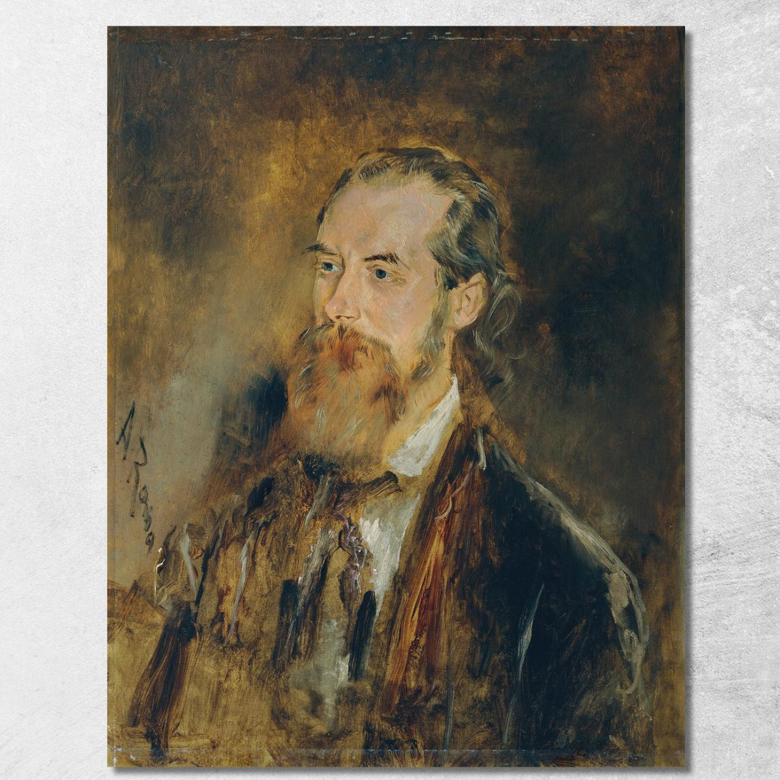 Il Pittore Di Animali Karl Reichert Anton Romako arm18 quadro stampato su tela Il Pittore Di Animali Karl Reichert Anton Romako arm18 quadro stampato su tela