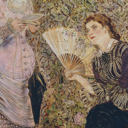 Le Amiche – La Lettera D'Amore Anton Romako arm20 quadro stampato su tela