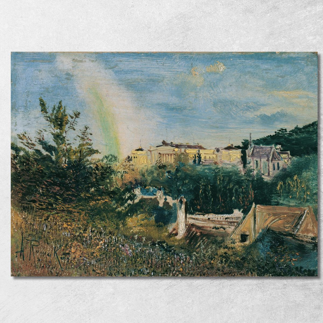 La Weilburg Presso Baden Anton Romako arm25 quadro stampato su tela La Weilburg Presso Baden Anton Romako arm25 quadro stampato su tela