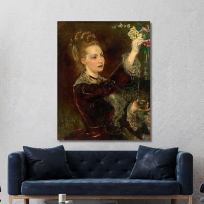 Elisabeth Von Nast-Kolb Nata Hardegg Anton Romako arm26 quadro stampato su tela