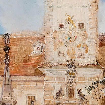 Castello Di Greillenstein Anton Romako arm29 quadro stampato su tela
