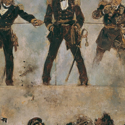 Tegetthoff Nella Battaglia Navale Di Lissa I Anton Romako arm54 quadro stampato su tela