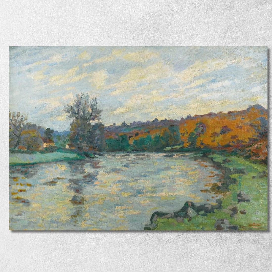 Diga Di Genetin Crozant 2 Armand Guillaumin agl2 quadro stampato su tela Diga Di Genetin Crozant 2 Armand Guillaumin agl2 quadro stampato su tela