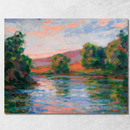 Riva Dell'Acqua Armand Guillaumin agl4 quadro stampato su tela