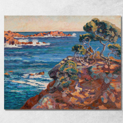 Riva Del Mare Ad Agay Armand Guillaumin agl5 quadro stampato su tela