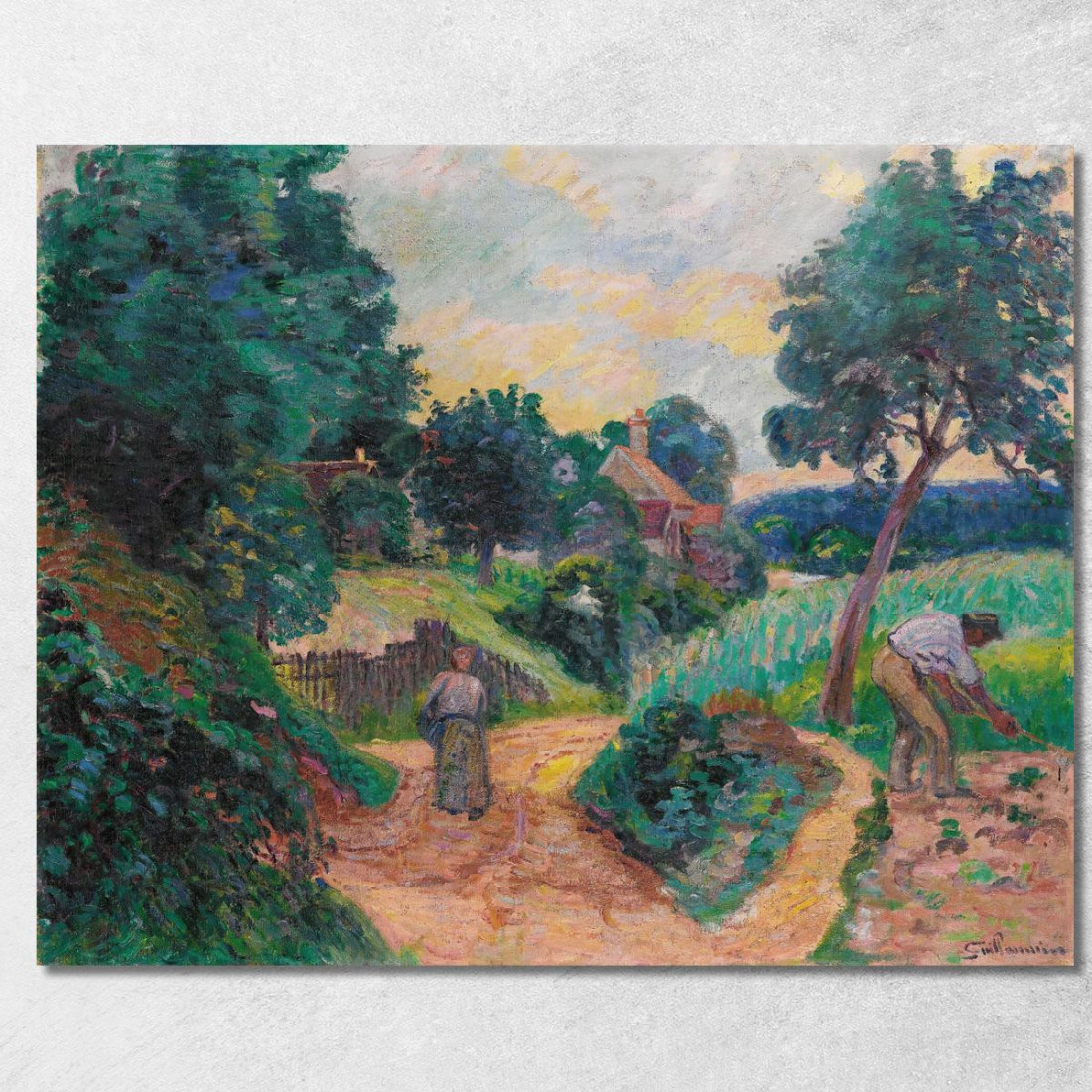 Sentiero Delle Cave A Miregaudon Armand Guillaumin agl10 quadro stampato su tela