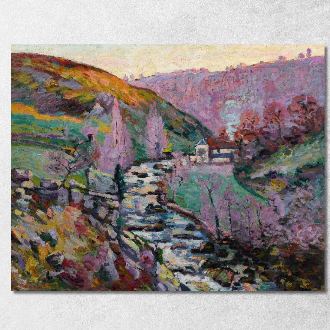 Crozant La Folie La Sera Armand Guillaumin agl13 quadro stampato su tela Crozant La Folie La Sera Armand Guillaumin agl13 quadro stampato su tela
