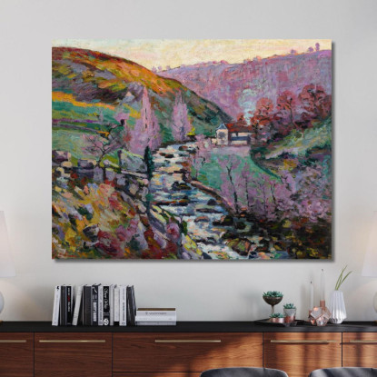 Crozant La Folie La Sera Armand Guillaumin agl13 quadro stampato su tela