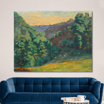 Crozant Il Burrone Della Sedelle Alla Folie Armand Guillaumin agl14 quadro stampato su tela