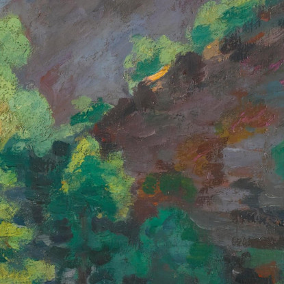Crozant Il Burrone Della Sedelle Alla Folie Armand Guillaumin agl14 quadro stampato su tela