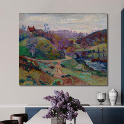 Crozant Ponte Charraud Armand Guillaumin agl15 quadro stampato su tela