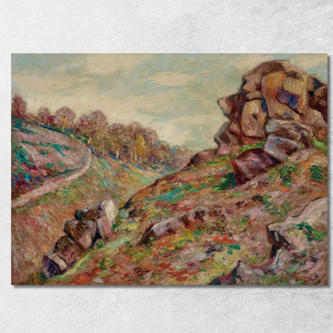 Altezza Della Sedelle Paesaggio Della Creuse Armand Guillaumin agl19 quadro stampato su tela