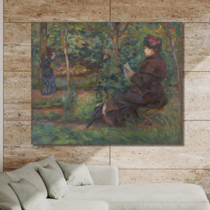 Nel Giardino Armand Guillaumin agl20 quadro stampato su tela