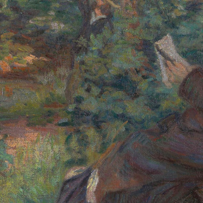 Nel Giardino Armand Guillaumin agl20 quadro stampato su tela