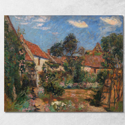 Giardino A Janville-Sur-Juine Armand Guillaumin agl21 quadro stampato su tela