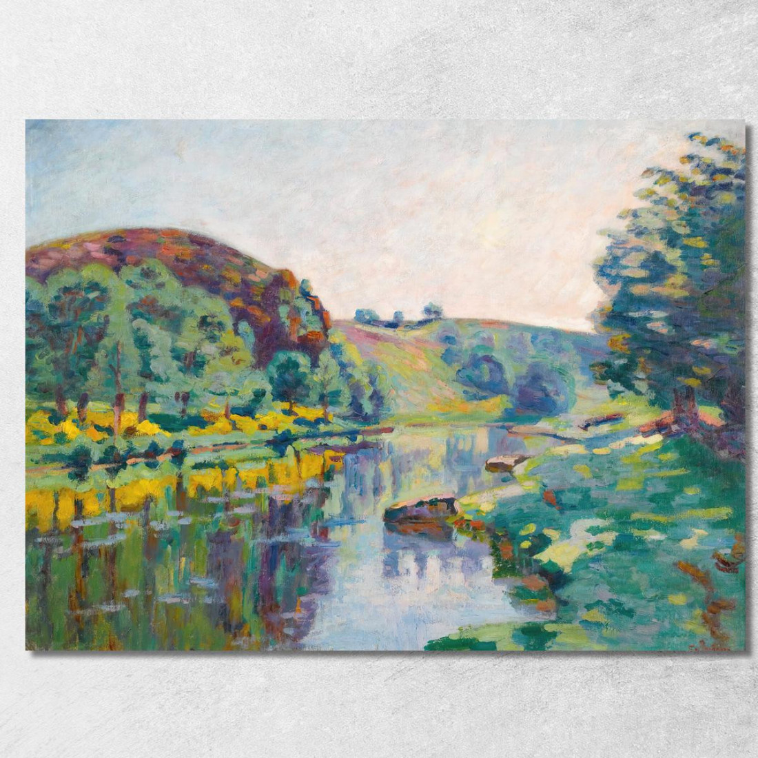 La Roccia Dell'Eco Armand Guillaumin agl29 quadro stampato su tela La Roccia Dell'Eco Armand Guillaumin agl29 quadro stampato su tela