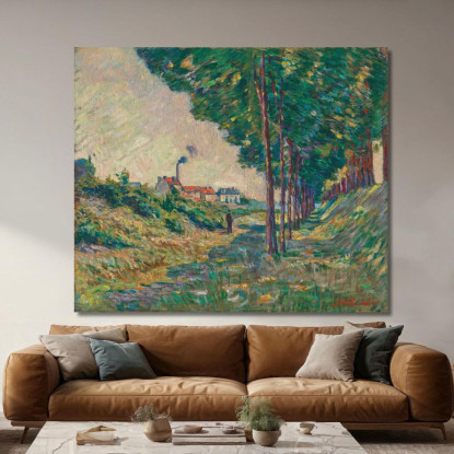Il Sentiero Di Alaggio A Charenton Île-De-France Armand Guillaumin agl32 quadro stampato su tela