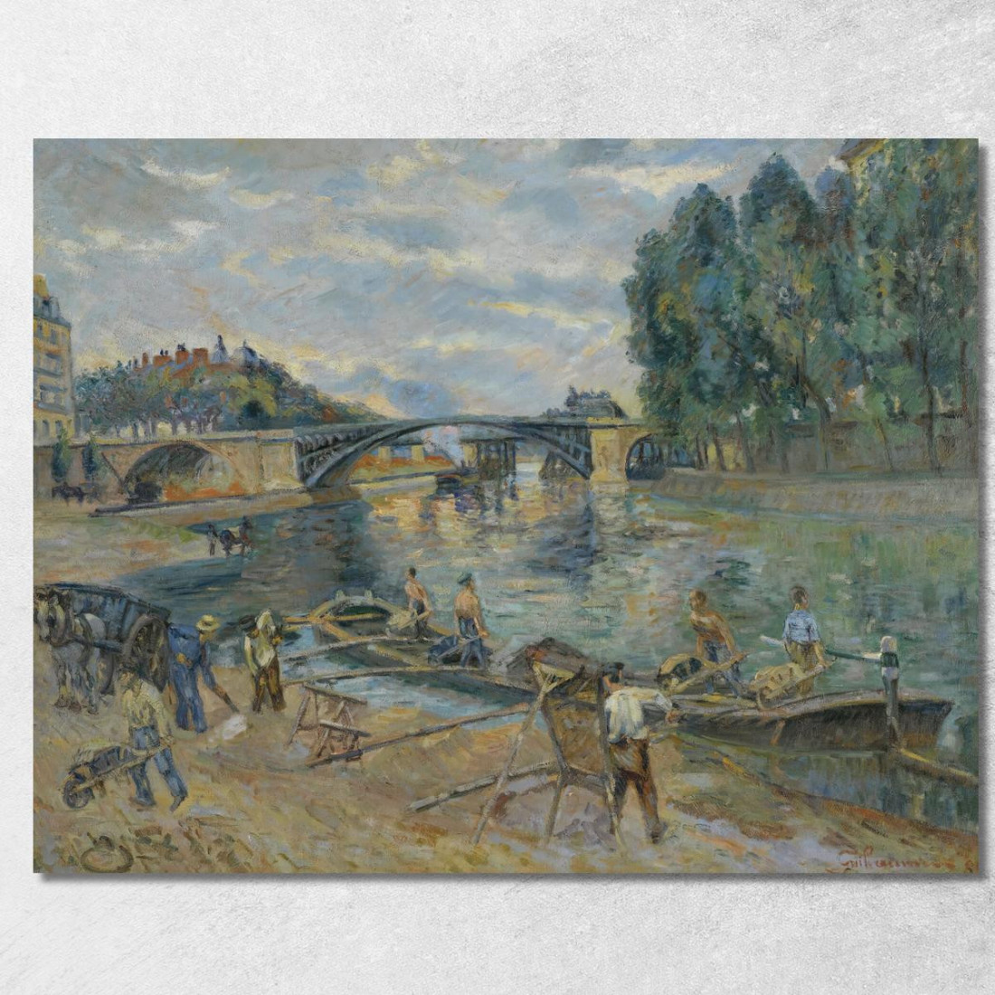Il Ponte Di Sully Parigi Armand Guillaumin agl36 quadro stampato su tela Il Ponte Di Sully Parigi Armand Guillaumin agl36 quadro stampato su tela