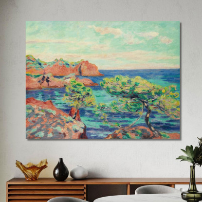 Le Trayas Armand Guillaumin agl39 quadro stampato su tela