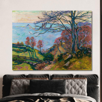 Les Bréjots Armand Guillaumin agl41 quadro stampato su tela